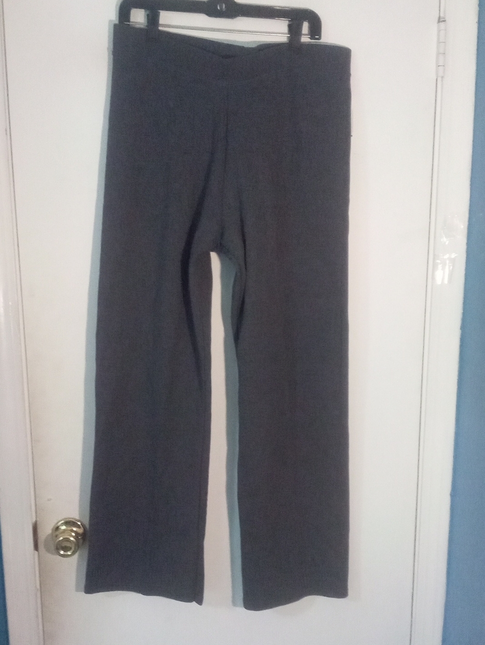 Hanes Ecosnart Gray Fleece Lined Pants Large NWT $38 Straight Leg See